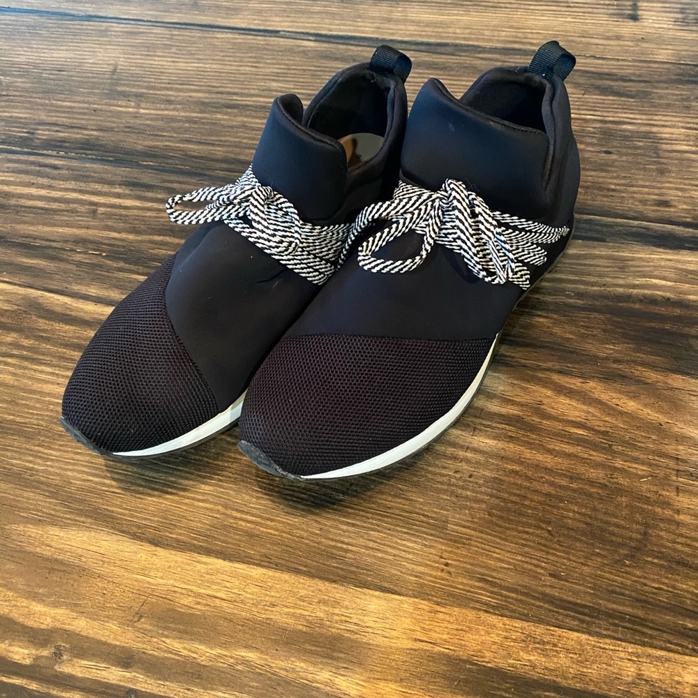 A New Day Gently used black sneakers